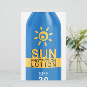 Sunscreen lotion on white (Standing Front)