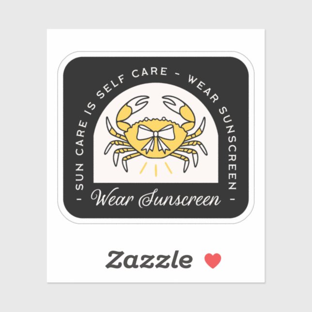 Sunscreen spf sun uv protection reminder quotes sticker (Sheet)