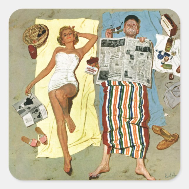 Sunscreen? Square Sticker (Front)