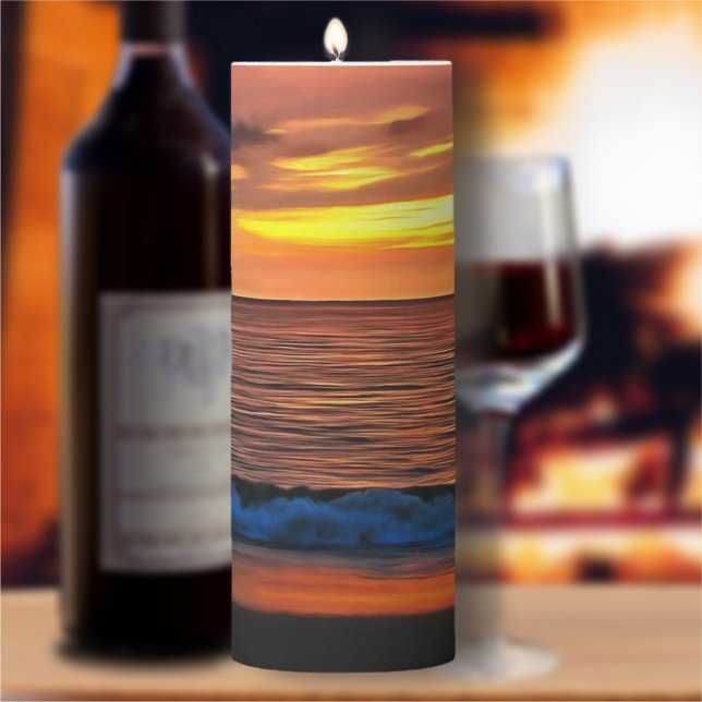 Sunset 1577 3x8 pillar candle (Creator Uploaded)