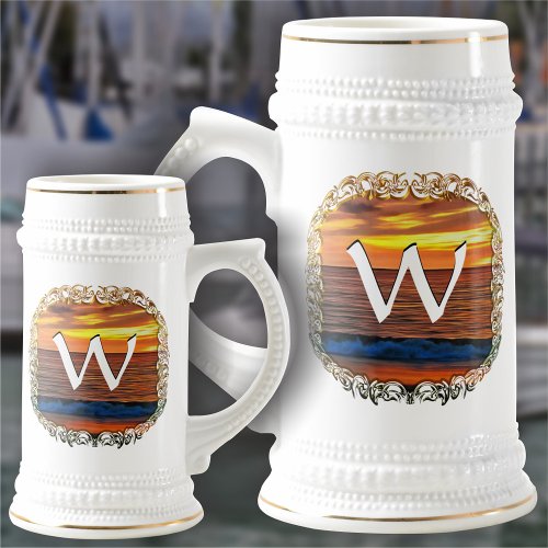 Sunset 1577 beer stein