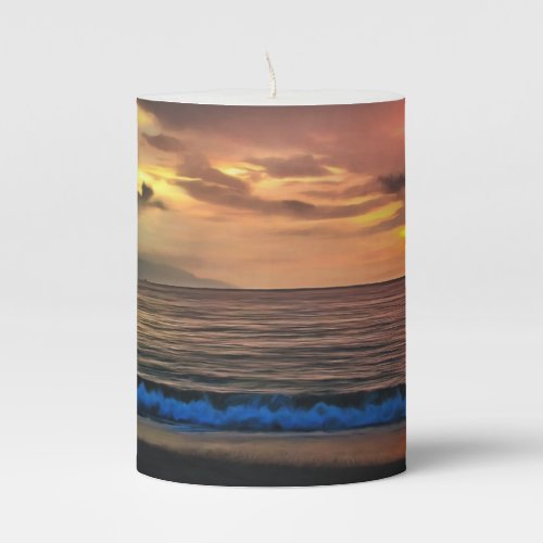 Sunset 1577 pillar candle
