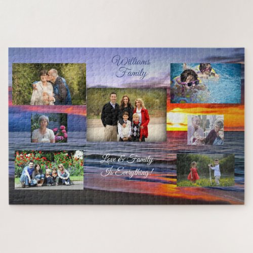 Sunset 1739 Family Collage Jigsaw Puzzle