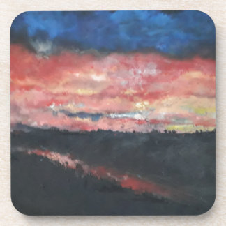 Sunset 1 beverage coaster
