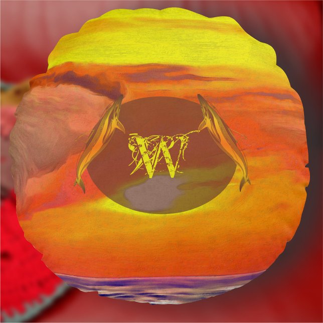 Sunset 2443 round pillow (Creator Uploaded)