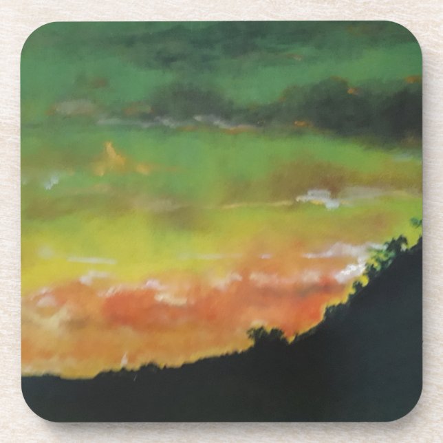 Sunset 2 drink coaster (Front)