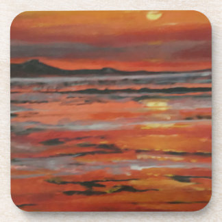 Sunset 3 beverage coaster