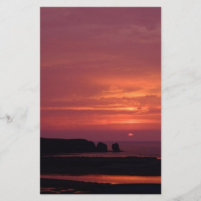 sunset 3 stationery (Front)