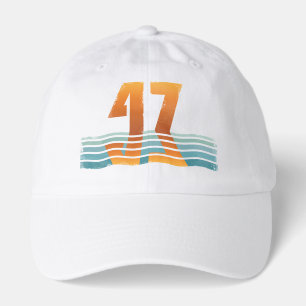 Sunset 47 Distressed Design Ball Cap