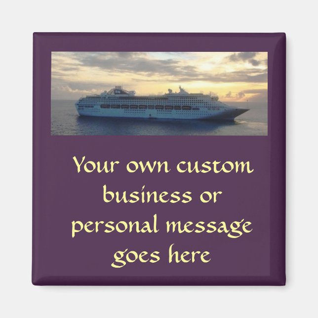 Sunset Abaft Cutom Magnet (Front)