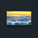 Sunset Above the Clouds Maui Canvas Print<br><div class="desc">People watching the sunset above the clouds on top of Haleakala  in Maui,  Hawaii</div>