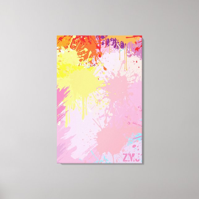 Sunset Abstract Art by ZMJ Canvas Print (Front)