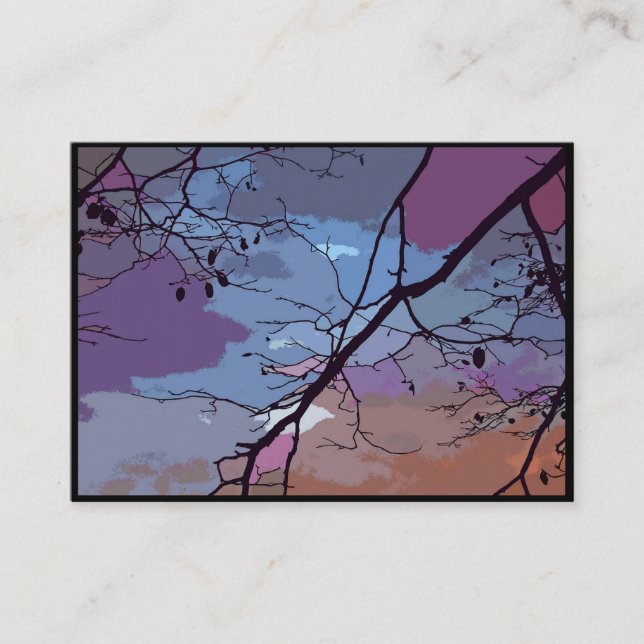 Sunset Abstract ATC Business Card (Front)