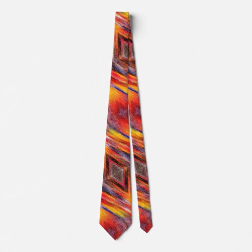 Sunset Abstract Colors 3 Neck Tie