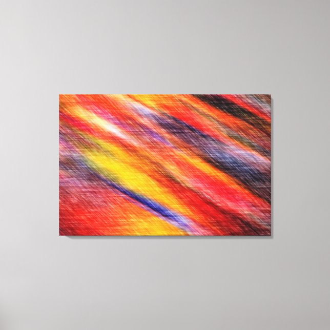 Sunset Abstract Colors Canvas Print (Front)