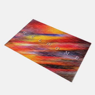Sunset Abstract Colors Doormat