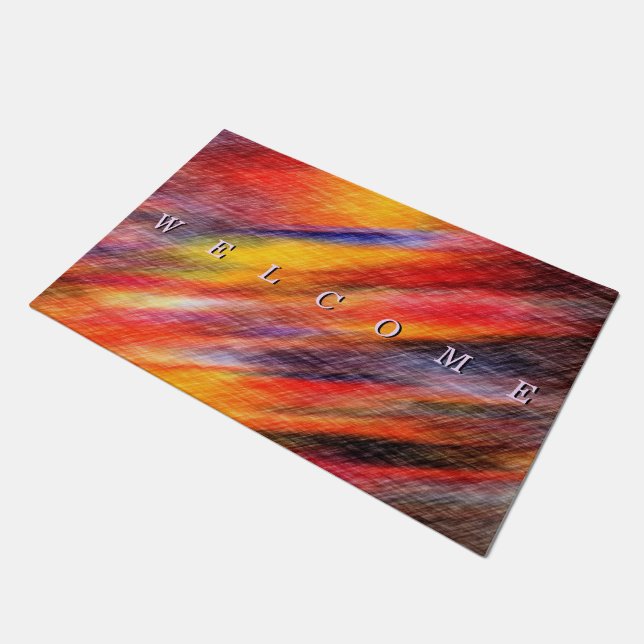 Sunset Abstract Colors Doormat (Angled)