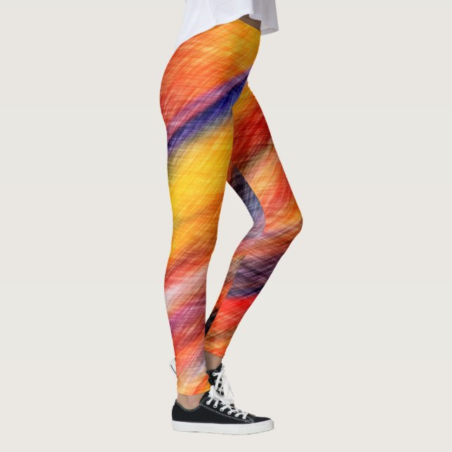 Sunset Abstract Colors Leggings (Right)