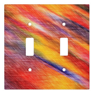 Sunset Abstract Colors Light Switch Cover Colorful