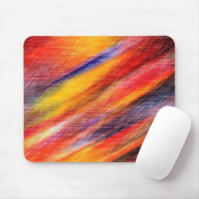 Sunset Abstract Colors Mouse Pad (With Mouse)