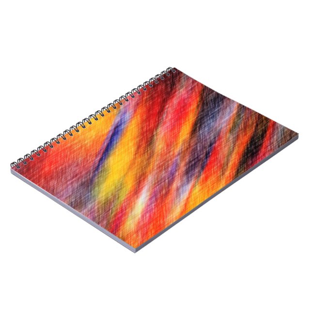 Sunset Abstract Colors Notebook (Left Side)