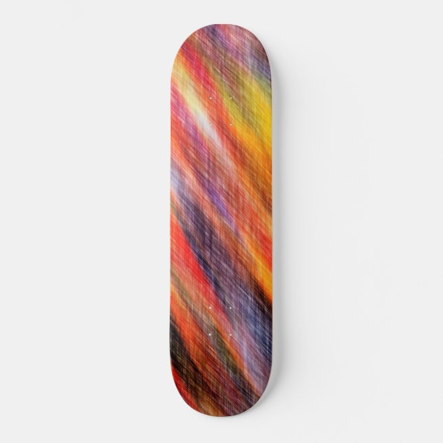 Sunset Abstract Colors Skateboard (Front)