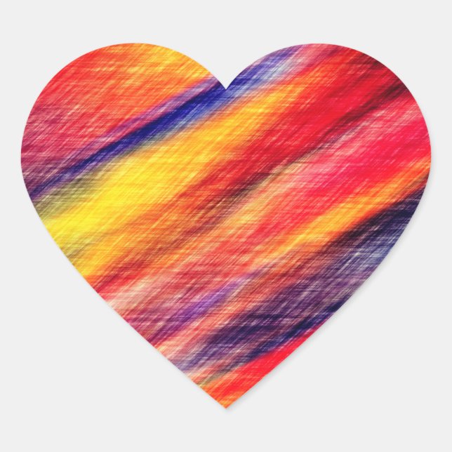 Sunset Abstract Colors Sticker (Front)