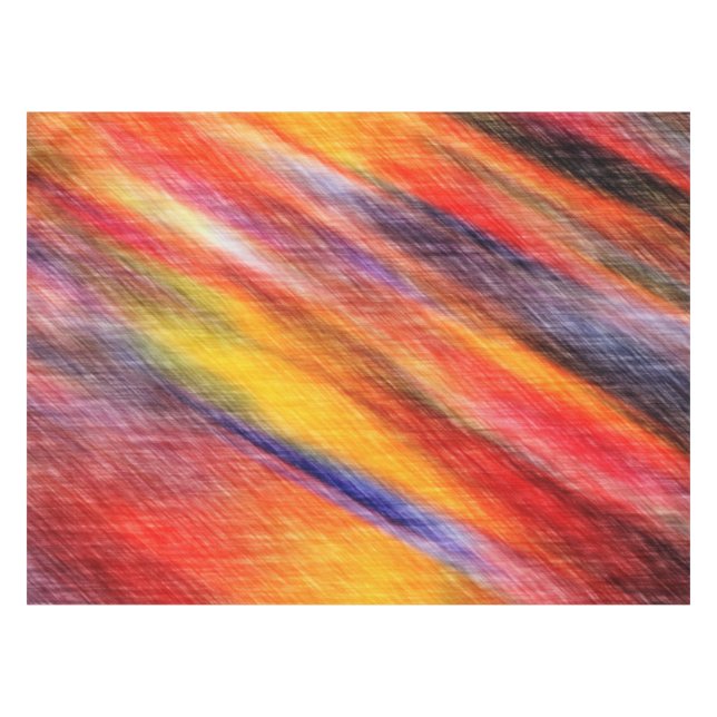 Sunset Abstract Colors Tablecloth (Front (Horizontal))