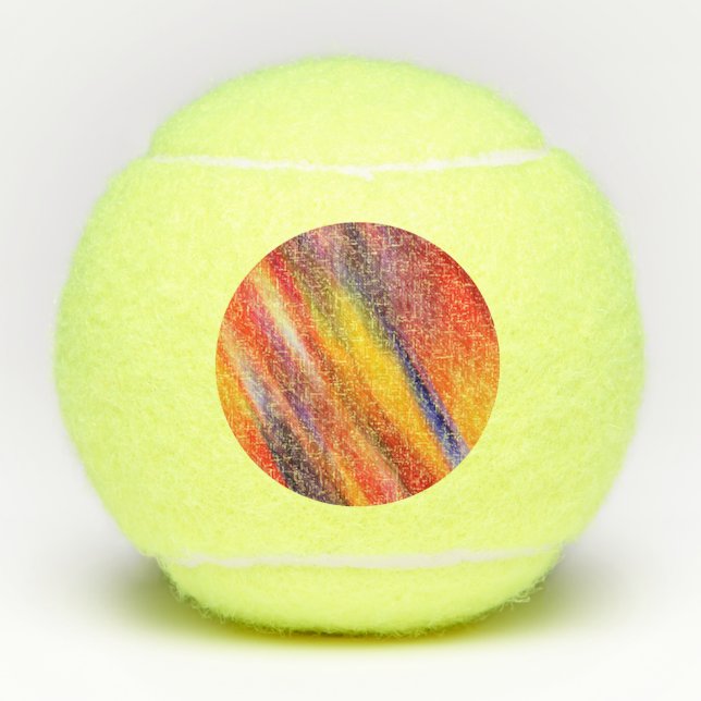 Sunset Abstract Colors Tennis Balls (Front)