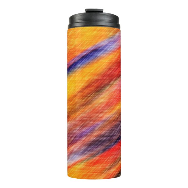 Sunset Abstract Colors Thermal Tumbler (Front)