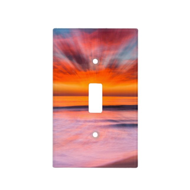 Sunset abstract from Tamarack Beach Light Switch Cover (Front)