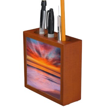 Sunset Abstract From Tamarack Beach Pencil/pen Holder by tothebeach at Zazzle