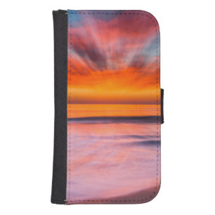 Sunset abstract from Tamarack Beach Phone Wallet