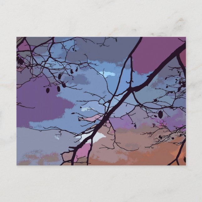 Sunset Abstract Postcard (Front)