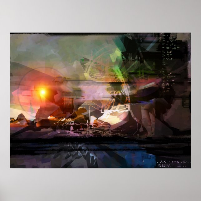 Sunset - abstract print (Front)