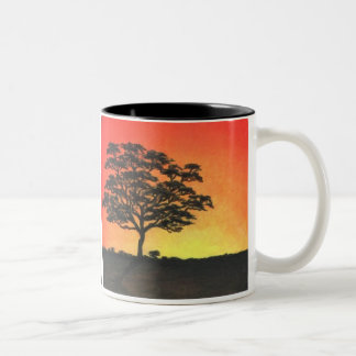 Sunset Acacia Two-Tone Coffee Mug