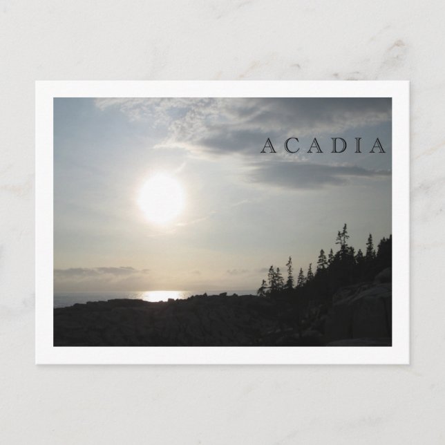 Sunset - Acadia National Park Postcard (Front)