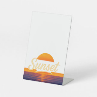 Sunset Acrylic Desk Sign