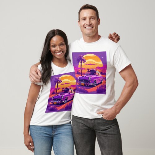 Sunset aesthetic drive T_Shirt