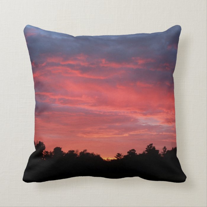 Sunset After The Storm Pillow