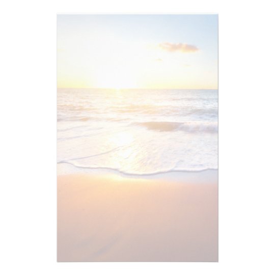 Sunset and beach stationery | Zazzle.com