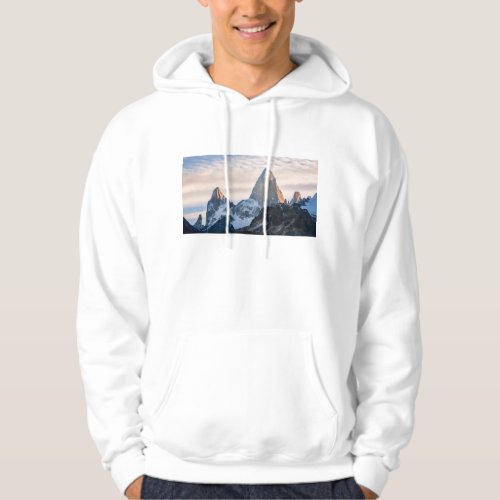 Sunset And Clouds Over Mt Fitzroy Hoodie