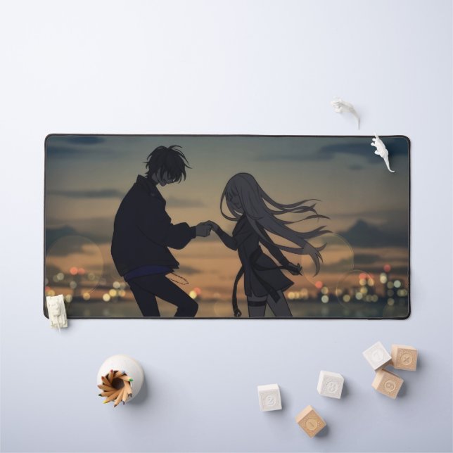 sunset and lovers desk mat (Kids Table)