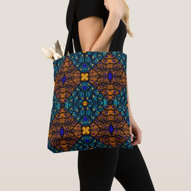 Sunset and Moonrise Tote Bag (Close Up)