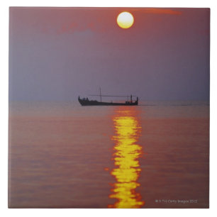 Sunset and Sea 2 Ceramic Tile