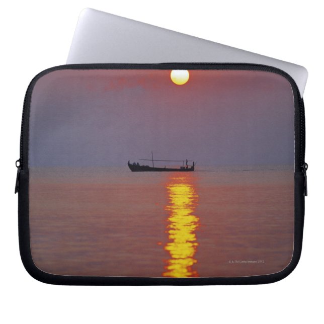 Sunset and Sea 2 Laptop Sleeve (Front)