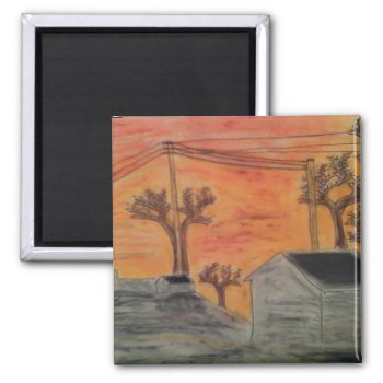 Sunset And Shadows Magnet by Lighthearted at Zazzle