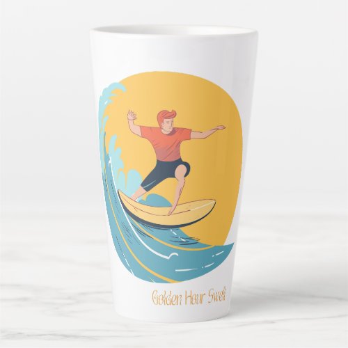 Sunset and Surfing  Latte Mug