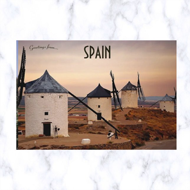 Sunset and Windmills in Consuegra Spain Postcard (Creator Uploaded)