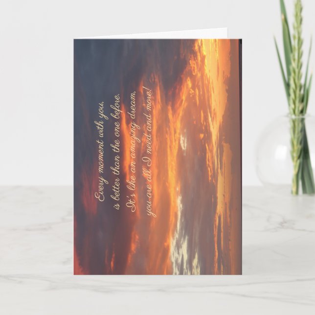 Sunset anniversary card (Front)